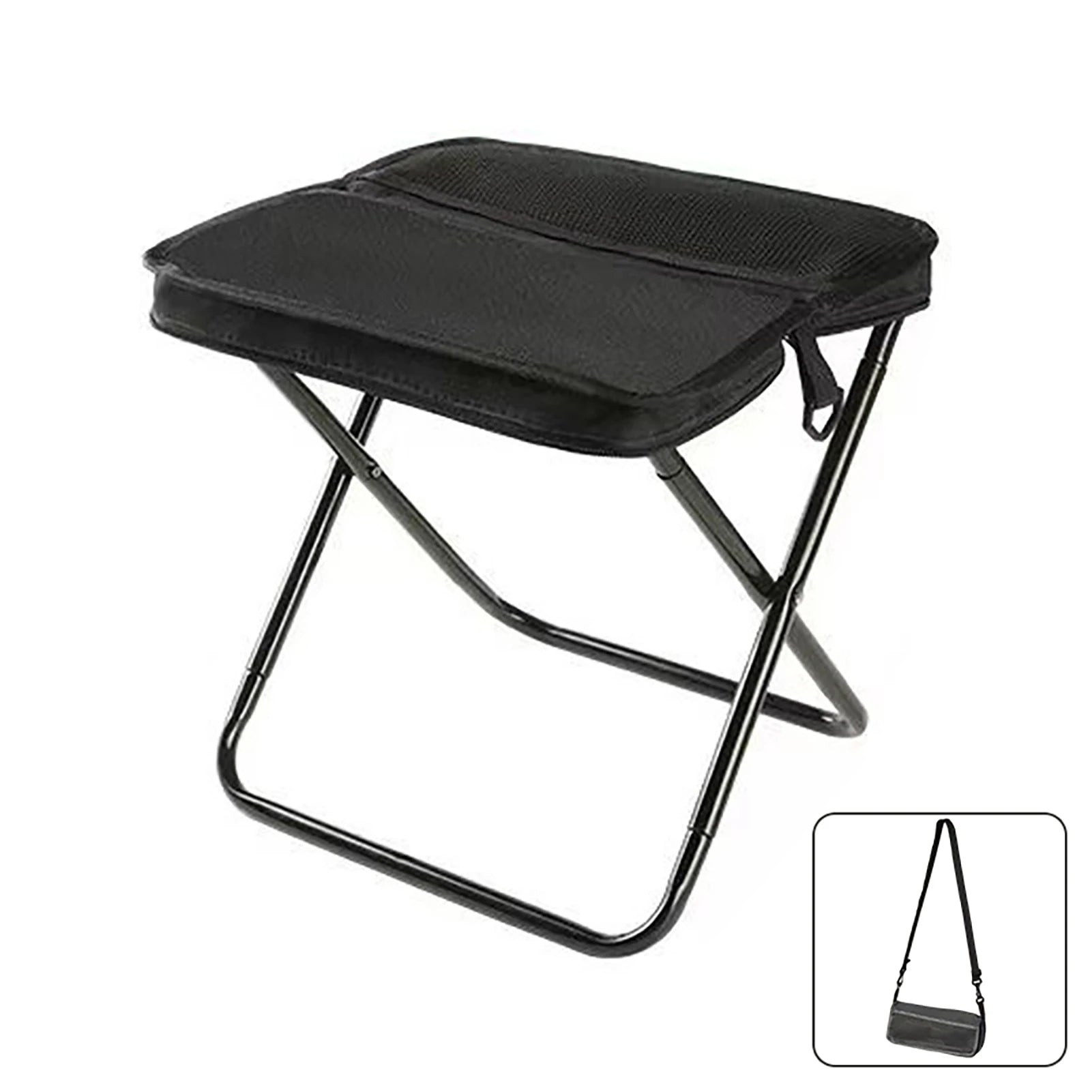 Foldable Portable Backpack Stool with Carry Bag – Lightweight Mini Outdoor Chair